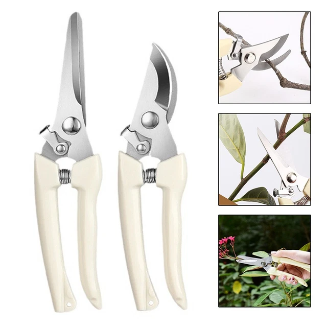 EASY TO CLEAN Stainless Steel Garden Pruners Efficient and Reliable