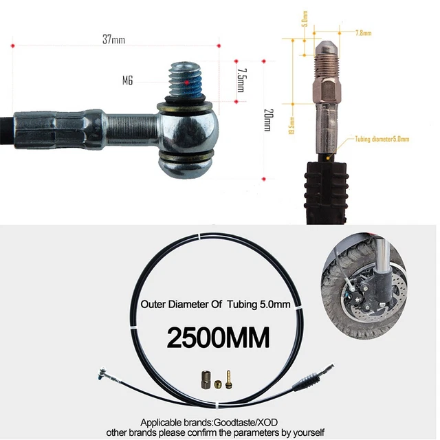 Interrupteur Lumière Pression Frein Hydraulique Double Banjo M10 X 1.00 - Compatible Honda Yamaha Kawasaki Suzuki