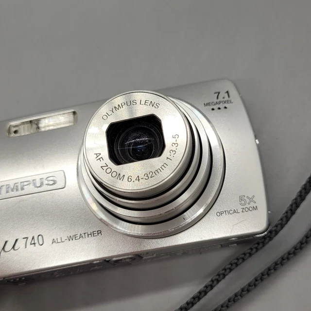 Olympus Mju 740 7,1 megapixel fotocamera digitale compatta argento testato 9