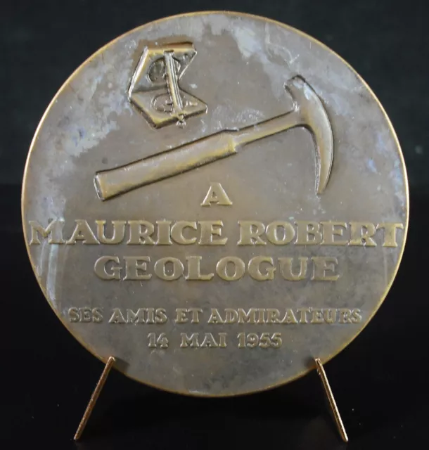 Medal Maurice Robert Geologist Africa Congo Belgian Marcel Wolfers Belgium