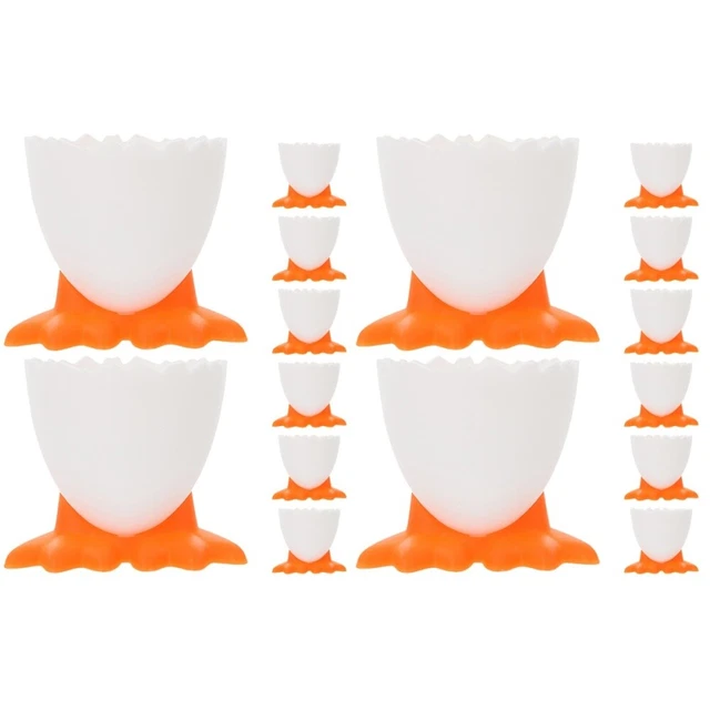 Portauova Di Legno Per Pasqua - Set 4 Con Coniglietti Decorativi - Foto 7