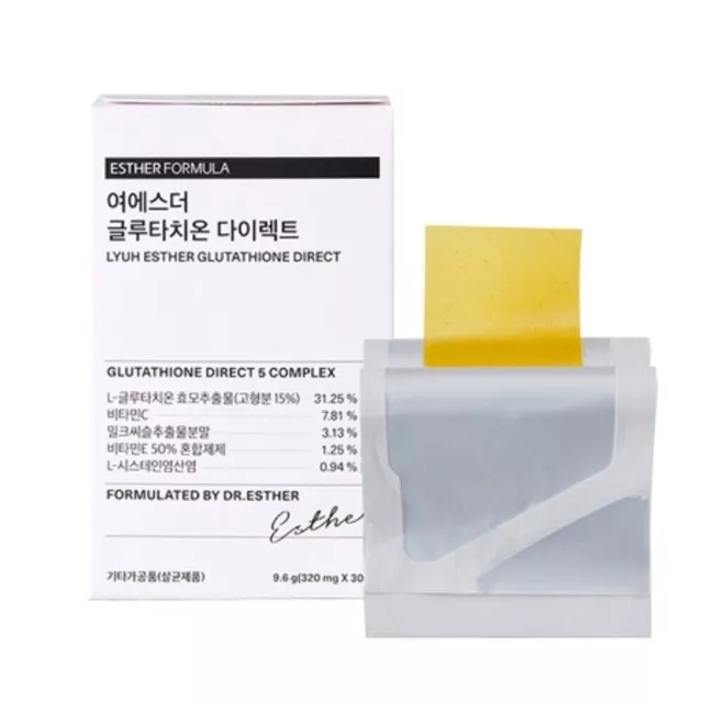 [2BOX] ESTHER FORMULA Lyuh Esther Glutathione Direct 9.6g 320mg*30sheet K-Beauty 2