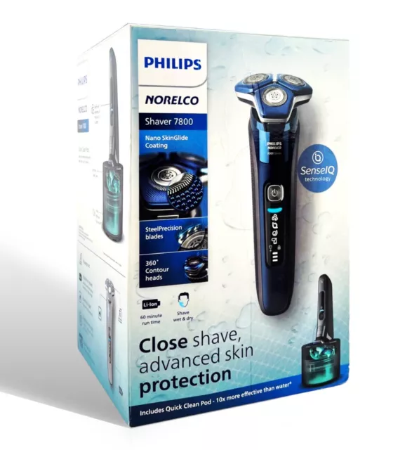 Philips Norelco Shaver 7700 Rechargeable Wet Dry Electric Shaver w/ SenseIQ -NEW