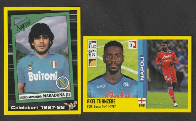 Panini - Maradona - Calciatori 1985/86 + Il Grande Calcio 90 Supercalcio Il Piu Grande 4 Loose Stickers
