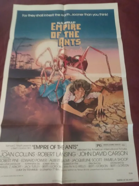 H.G Wells The Empire Of The Ants Original One-sheet 1976 Joan Collins