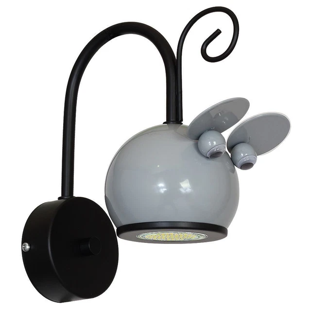 Lampada da parete nera GU10 lampada bambini lampada cameretta bambini lampada da parete lampada da parete