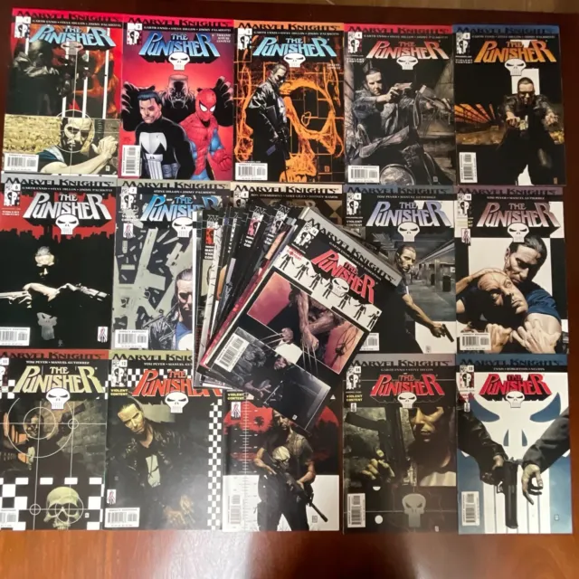 The Punisher Marvel Knights #1 to 37 Complete Lot Garth Ennis Steve Dillon