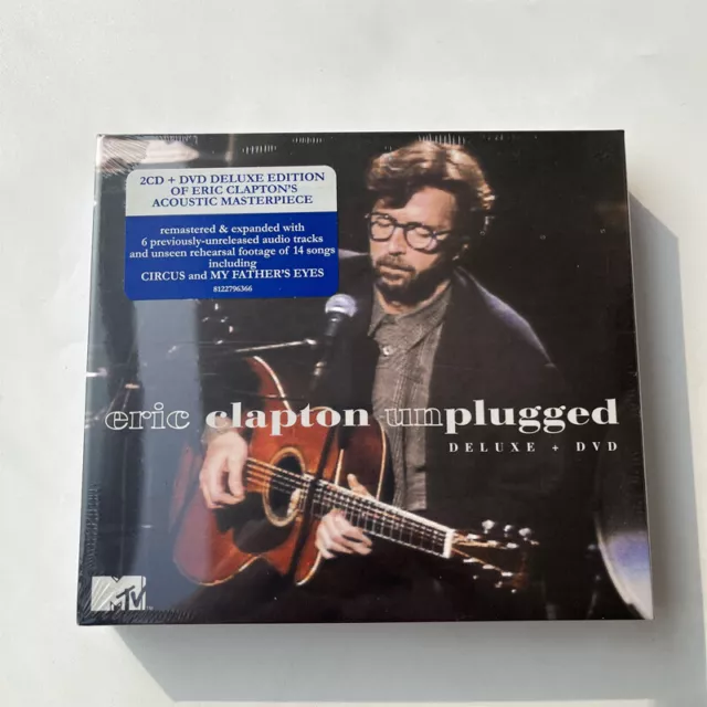 Eric Clapton Unplugged 2CD+DVD Album Music CD New Sealed Box Set