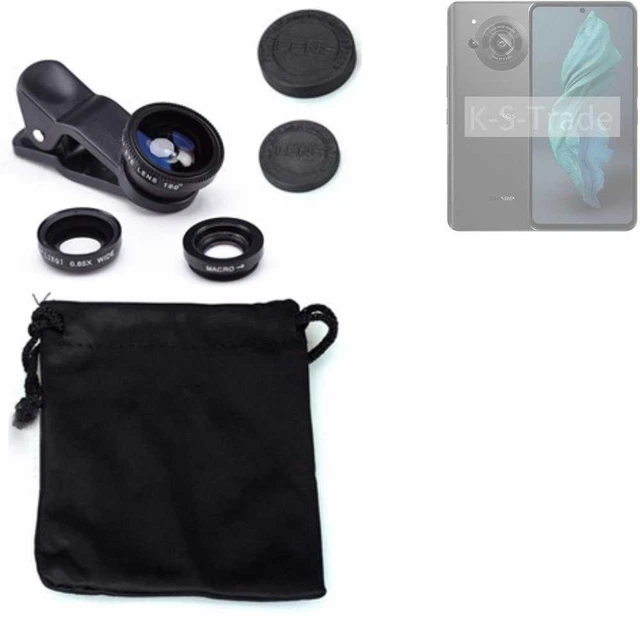 Pour Sharp Aquos R7s Objectifs Smartphone Lentilles fisheye macro grand angle