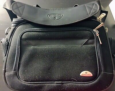 Black Samsonite Carry On Overnight Shoulder Bag Travel Tote Laptop Luggage