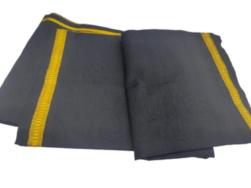 Pure Black Cotton Dhoti  /Mundu With Duppta Traditional Banaras Gift  Fashion