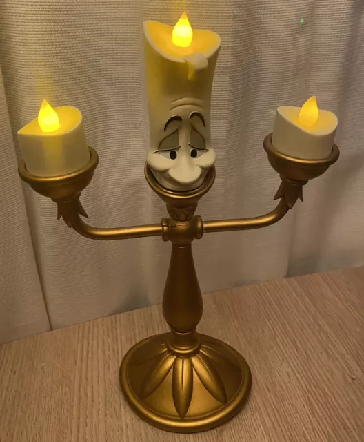 Disney Parks Exclusive Beauty and the Beast Light-Up Lumiere Candlestick - Read