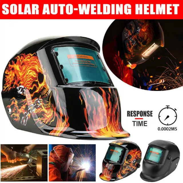 Solar Welding Helmet Auto Darkening Welder Lens ARC TIG MIG MAG Large View