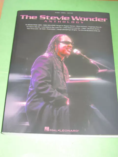 The Stevie Wonder Anthology Piano Vocal Guitar Songbook Music 9780634036613