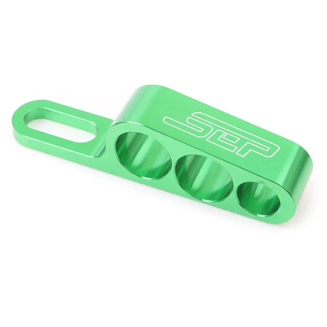 per 6 mm supporto universale moto tre tubi stent tubo olio esausto verde fisso