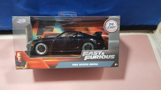 2023 Fast & Furious 1995 Toyota Supra Black Diecast 1:32 Scale New Jada