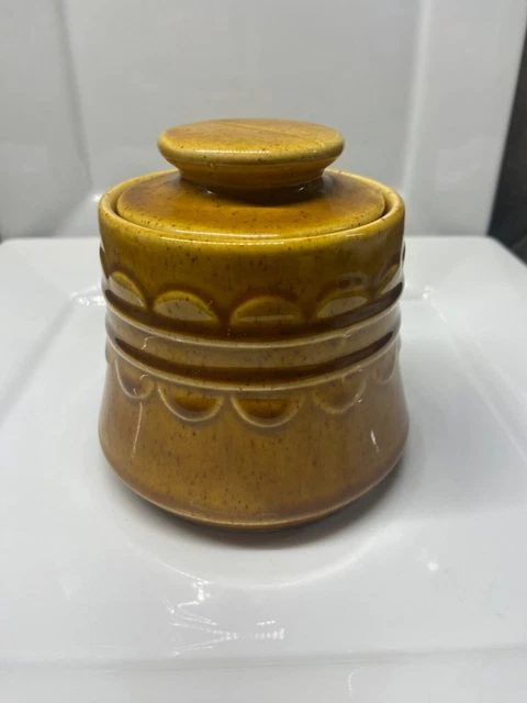 Swell Vintage 1970's Homer Laughlin Granada Brown MoD Sugar Bowl + Lid