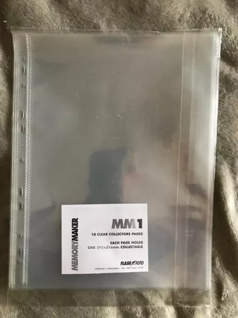 Paquete de 10 recargas de bolsillo transparentes sin ácido Arrowfile de 10 páginas MM1 295x216 mm