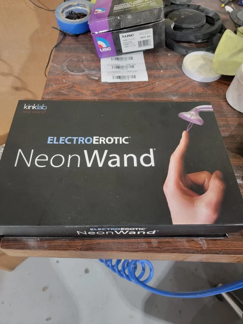 Varita electroerótica de neón