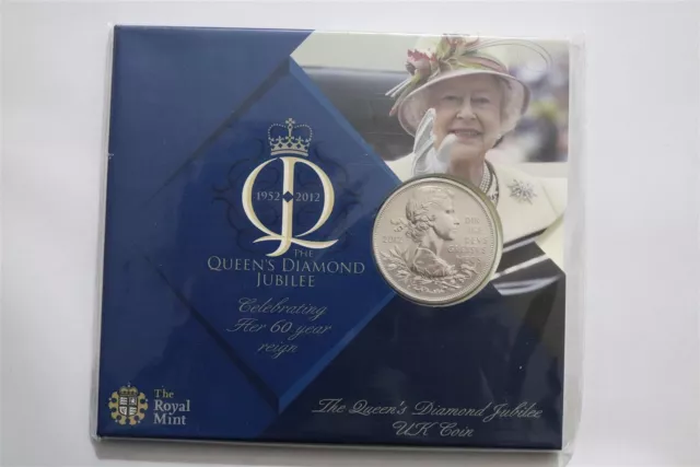 🧭 🇬🇧 UK GB 5 pounds 2012 SEALED UNC Queen's Diamond Jubilee B67 #273