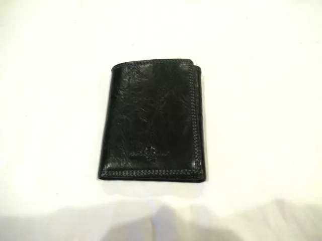 Lorenzo Gigli black leather wallet, made in Italy