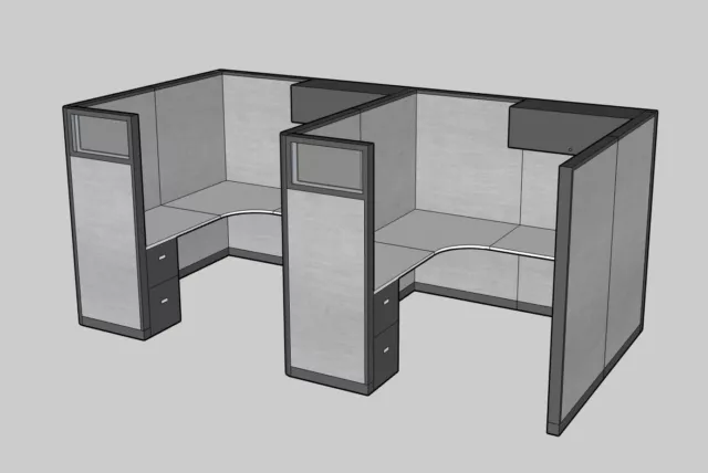 Herman Miller AO2 5x6, 6x6, 6x7, 6x8, 7x7, 8x8 Office Cubicles Workstations 2