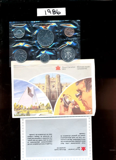 Canada - Prooflike Uncirculated Set - 1986 Mint Sealed