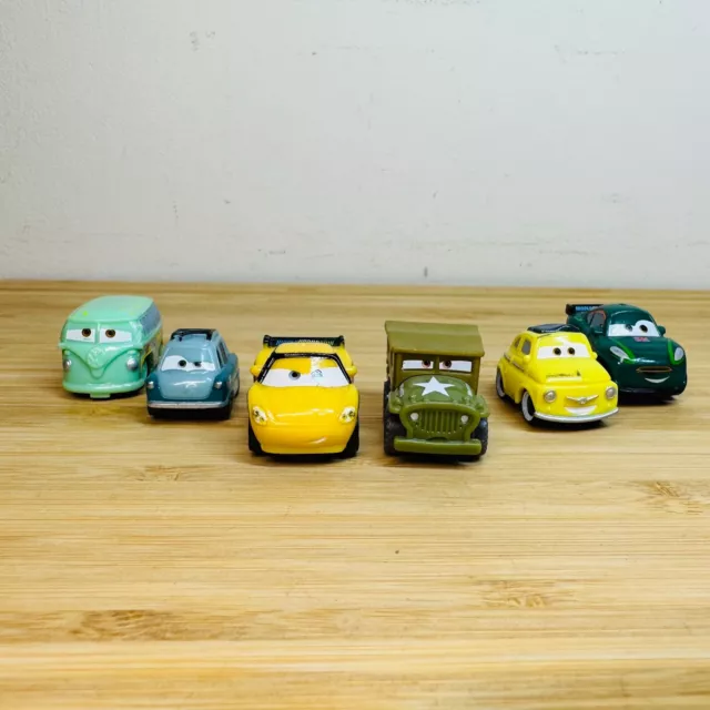 Disney Pixar Diecast Cars Micro Drifters Lot of 6 Fillmore Professor Z Sarge