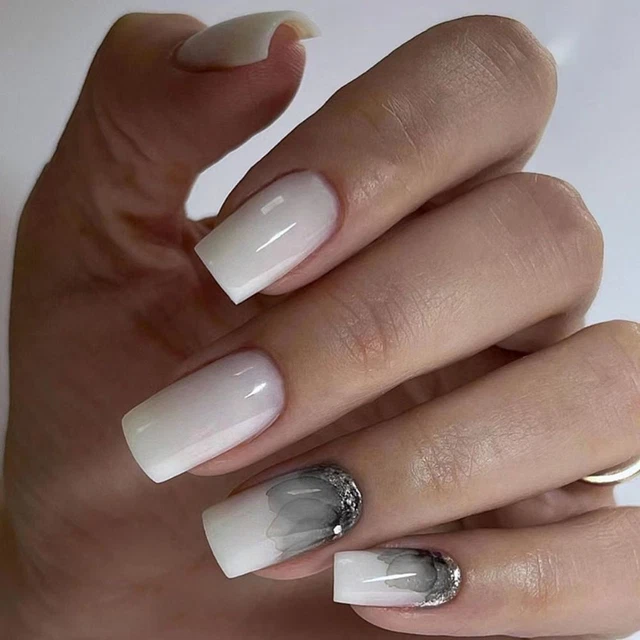 and Flowers Fake Nials Long Square Nail Tips New Press on Nails  DIY