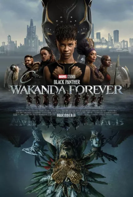 Black Panther Wakanda Forever original DS movie poster - 27x40 D/S US FINAL MP4U