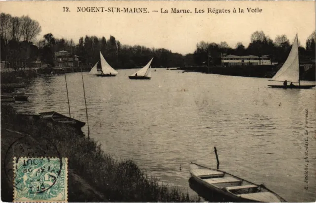CPA Nogent s Marne La Marne, Les Regates a la Voile FRANCE (1339939)
