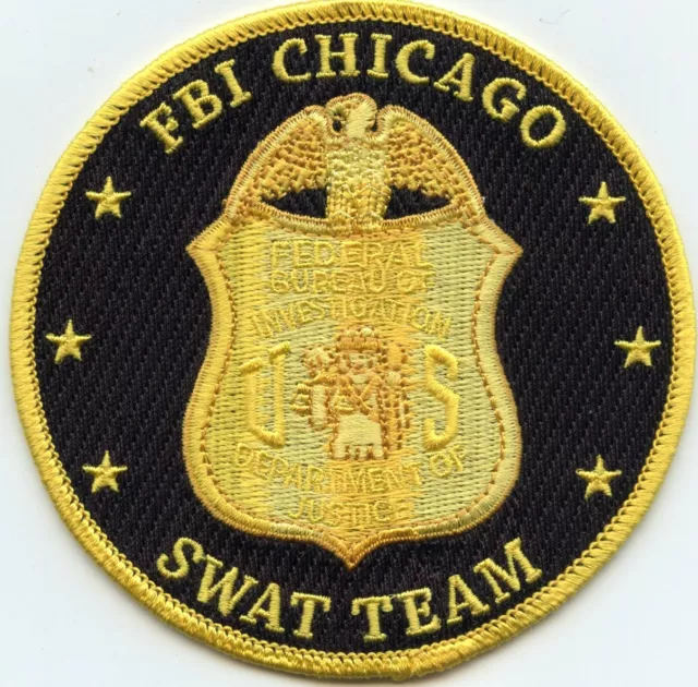 FBI CHICAGO ILLINOIS Special Weapons And Tactics SWAT POLICE PATCH