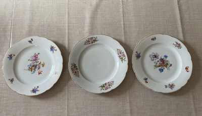 UM Plaque Assiette en Porcelaine Plaque avec Chiffres 137 Um 1900 B-987 