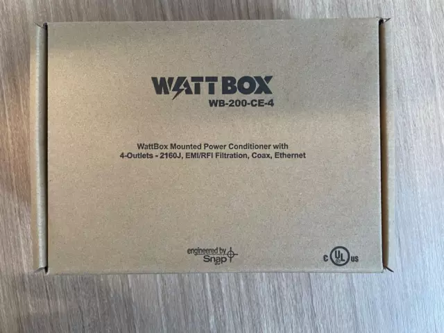 Brand New in Sealed Box - Wattbox WB-200-CE-4 Power Conditioner