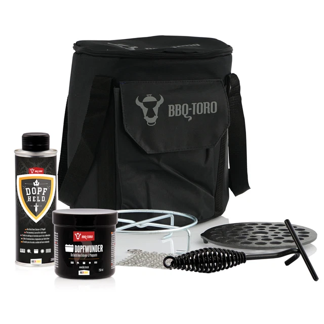BBQ-Toro 7-teiliges Zubehör Set für Dutch Oven | mit Tasche und vielem mehr