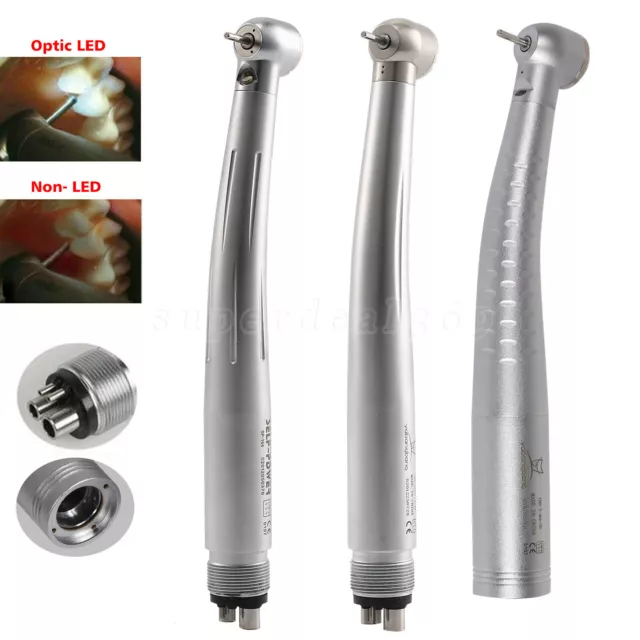 Pieza de mano dental de alta velocidad / generador electrónico LED / turbina de fibra óptica acoplador 4H st