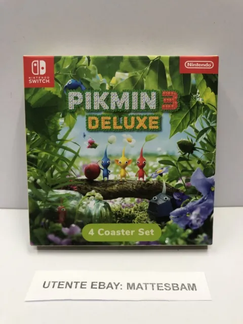 Pikmin 3 Deluxe 4 Coaster Set - Official My Nintendo Club Gadget - Rare