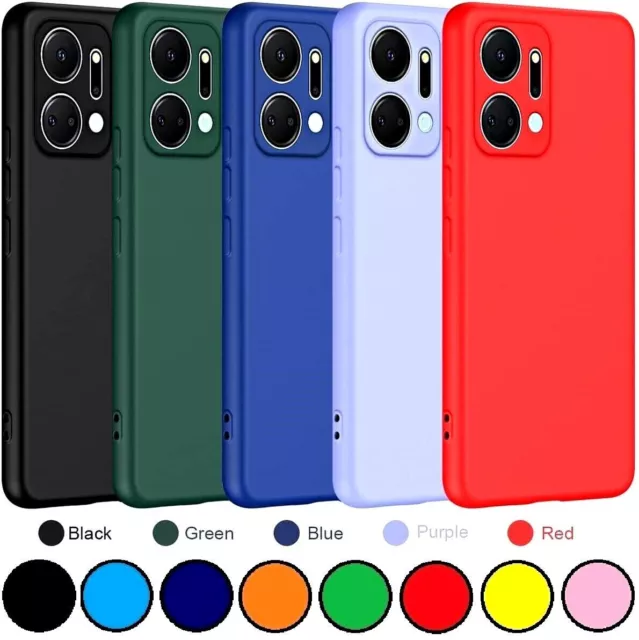 CUSTODIA BACK COVER CASE  COLOR per HONOR X7A + PELLICOLA VETRO TEMPERATO