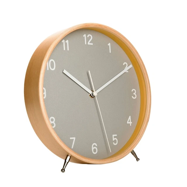Reloj de mesa, reloj de mesa retro no bordadizo con movimiento de cuarzo esfera grande G2F6