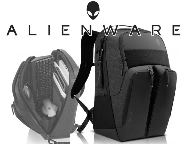 NEW DELL ALIENWARE HORIZON UTILITY BACKPACK 17" AW523P RFID safe Water Resistant