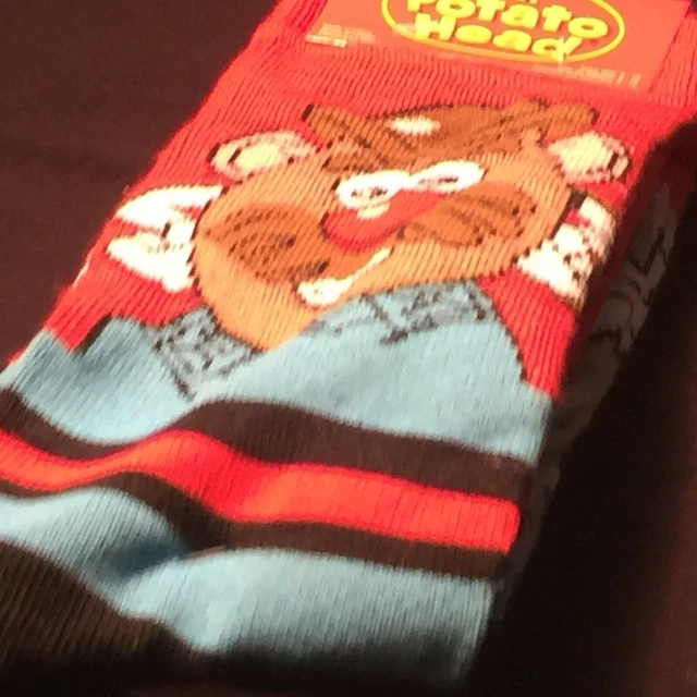 Hasbro Mr Potato Head Adult Unisex 6-12 Polyester Warm 2 Count Pack of Socks