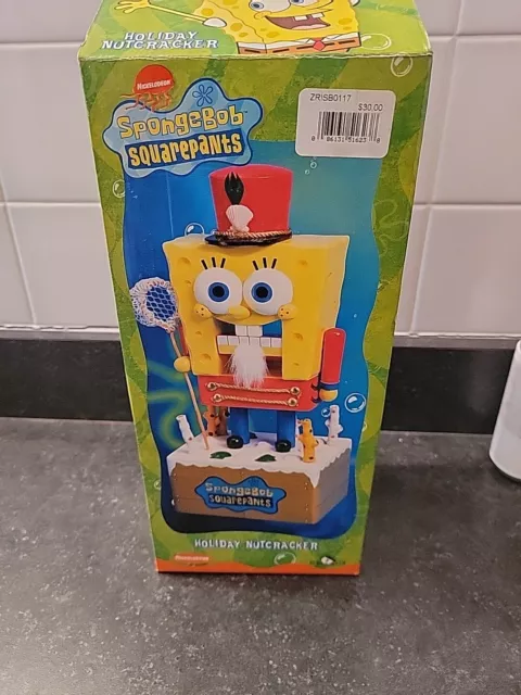 Spongebob Squarepants Nutcracker 2003 RARE Nickelodeon RETIRED Untouched Inbox