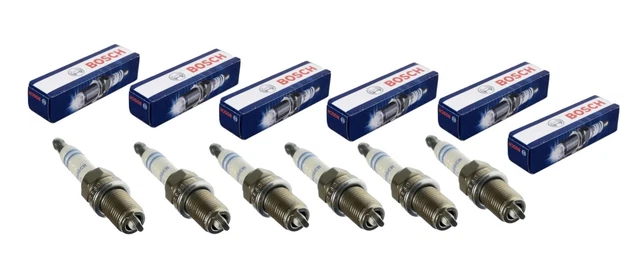 6x Zündkerzen von BOSCH passt für VW Passat B5 2.8 132/140/142kW Bj. 1997-2005