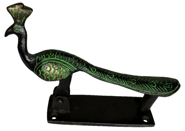 Peacock Shape Door Knocker Vintage Antique Style Handmade Solid Brass Door Bell