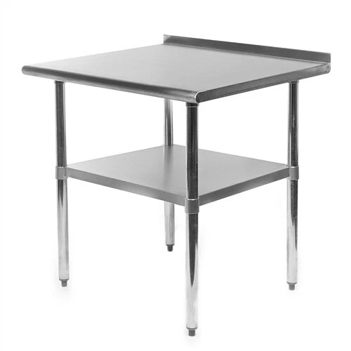 Kitchen/ Utility work bench Heavy- Duty Stainless- Steel Table with back splash