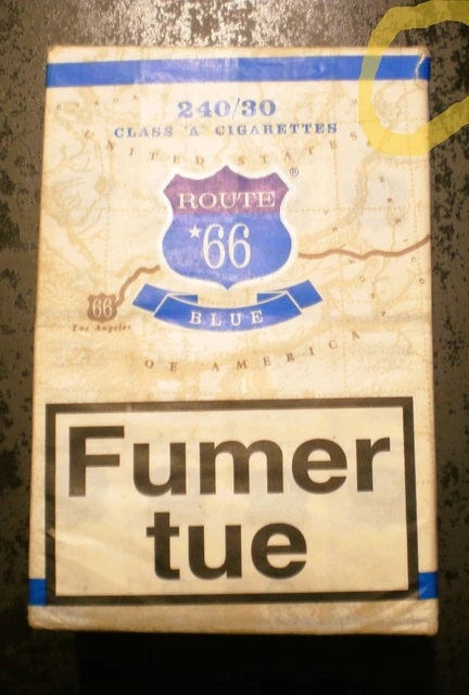 route 66 cigarettes ANCIENNE CARTOUCHE DE cigarettes ROUTE 66 LIGHTS EN 30 EUR 100,00