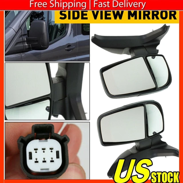 Power Door Mirror Ford Transit 150 250 350 Pair 2014-2022 - Non-Heated Non-Folding Replacement Power Door Mirror Replacement - Foto 11