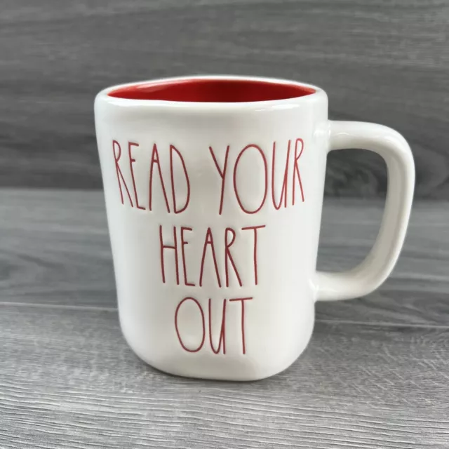 Rae Dunn Coffee Mug READ YOUR HEART OUT Oversized 16oz By Magenta