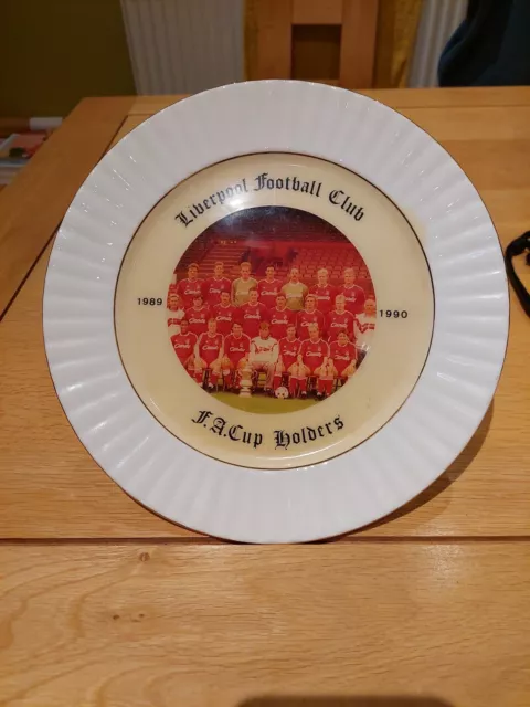 Liverpool FC 1989-1990 FA Cup Commemorative  Plate