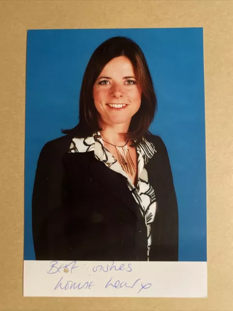 Louise Lear SIGNED Photo Autograph British TV Broadcaster BBC Presenter